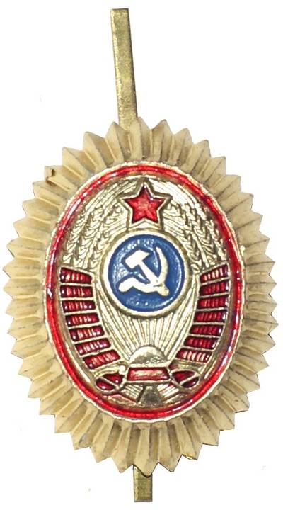 Soviet militsia hat badge