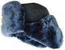 Blue / gray sheepsking fur