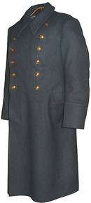 Russian Army officer light grey wool overcoat 