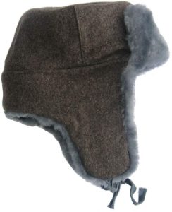 Soviet army officer lamb fur hat. Authentic. Made in Soviet Union.