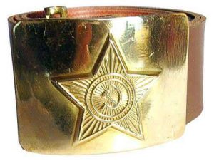 Brown Soviet soldier belt