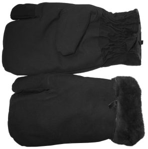 Authentic Soviet Army sniper sheepskin mittens. Lobster claw.