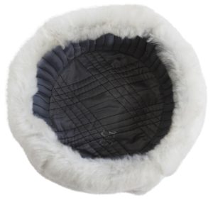 Severomorsk military base white sheepskin hat.