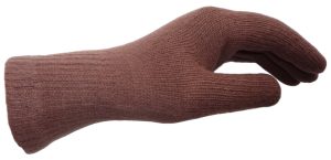 Russian Army Officer Brown Knitted Wool Gloves