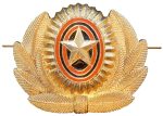 Russian army officer winter hat insignia