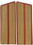 Soviet land forces lower rank officers shoulder boards for parade uniform.