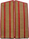 Soviet land forces officer shoulder boards for parade uniform.