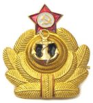 Soviet navy officer hat badge