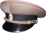 Tank/Artillery Officer Service 1970-1991 Genuine Russian USSR – Soviet Union Uniform Officer Visor Cap.