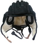 Russian tanker helmet. Winter. Sheepskin fur.