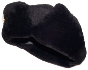 Navy officer of the Russian Federation mouton ushanka hat. Current issue.