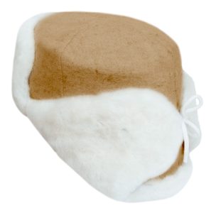 Severomorsk military base white sheepskin hat.